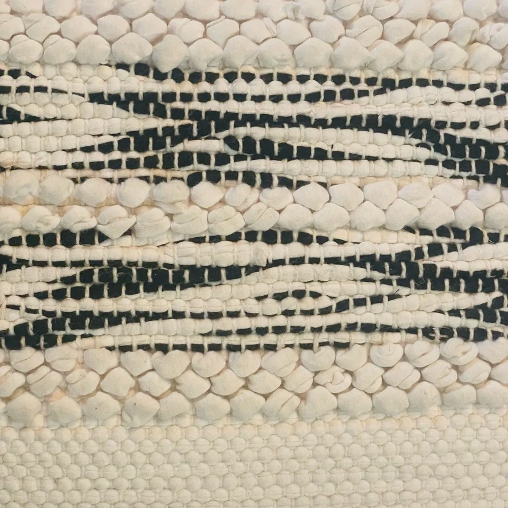 TWO COTTON TEXTURED TASSEL THROW DECORATIVE PILLOWS 18x18 INSERTS INCLUD…